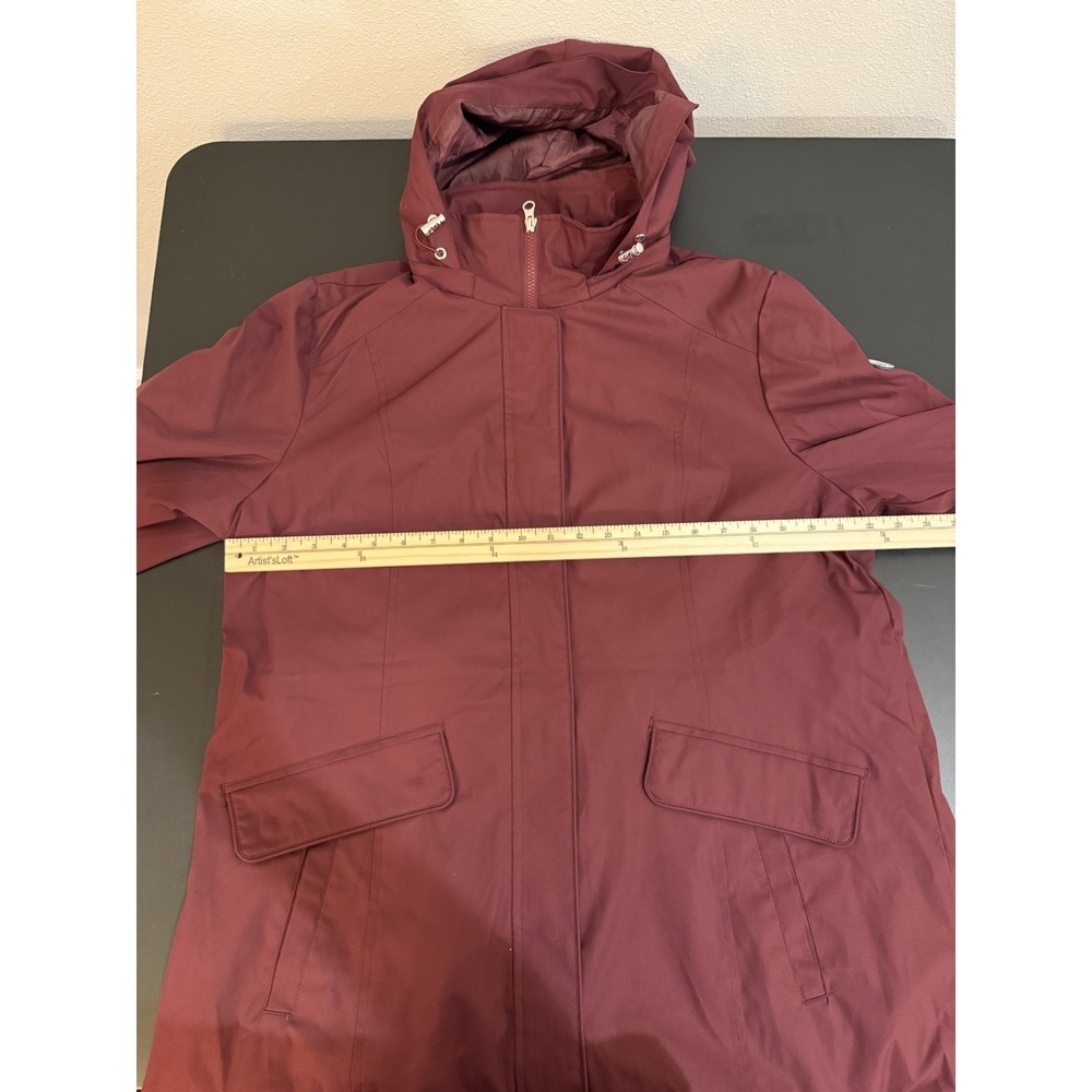Lands' End Women's 3-in-1 Systems Jacket Outer Shell Only -‎ Maroon, Size XL - Picture 10 of 15